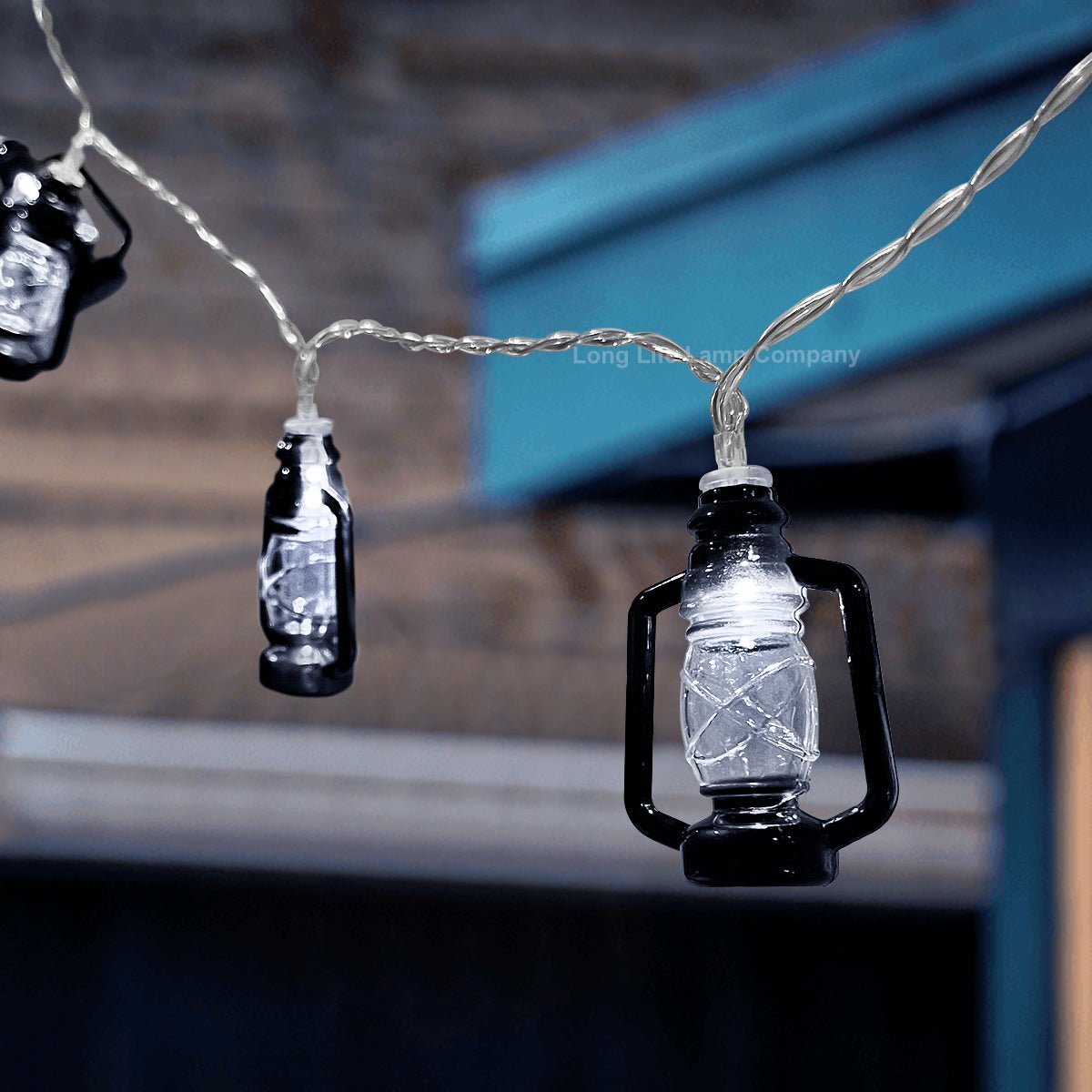 Outdoor or Indoor Mini Lantern 20 LED String Lights IP44 Mains Powered 6000K - Energy Light Bulbs - Free delivery on all orders
