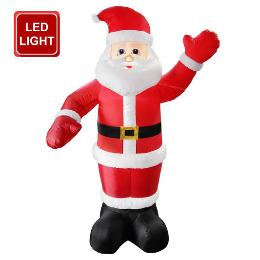 Outdoor Santa Claus Self Inflating with Plug 6ft Father Christmas LED Illuminated - Energy Light Bulbs - Free delivery on all orders