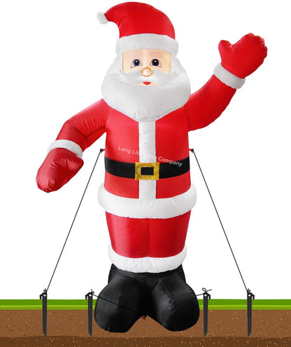 Outdoor Santa Claus Self Inflating with Plug 6ft Father Christmas LED Illuminated - Energy Light Bulbs - Free delivery on all orders