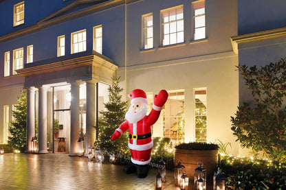 Outdoor Santa Claus Self Inflating with Plug 6ft Father Christmas LED Illuminated - Energy Light Bulbs - Free delivery on all orders