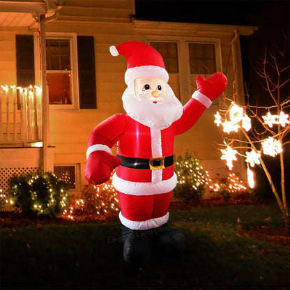 Outdoor Santa Claus Self Inflating with Plug 6ft Father Christmas LED Illuminated - Energy Light Bulbs - Free delivery on all orders