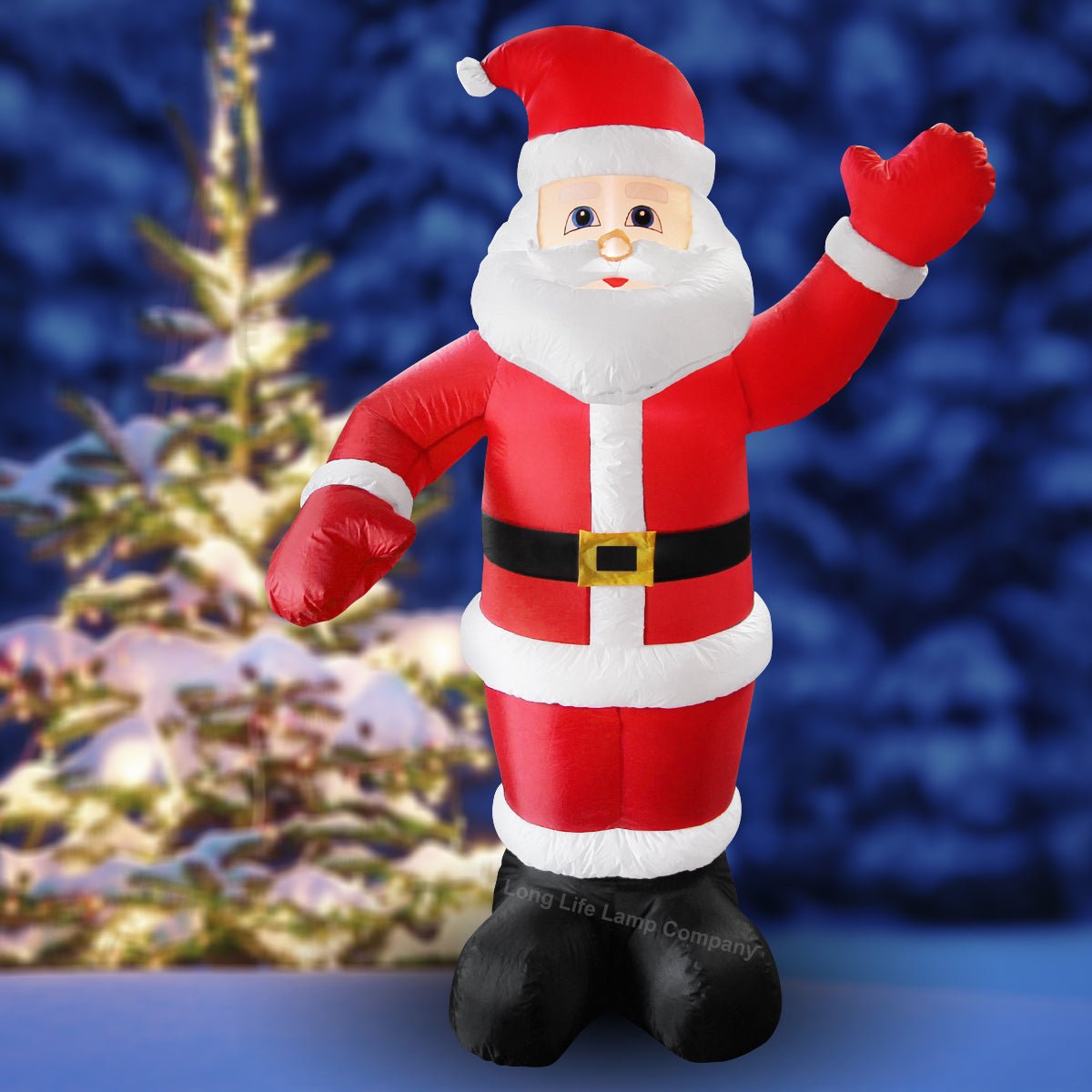 Outdoor Santa Claus Self Inflating with Plug 6ft Father Christmas LED Illuminated - Energy Light Bulbs - Free delivery on all orders