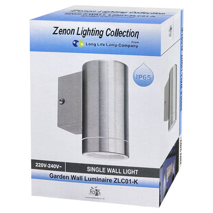 Modern GU10 stainless steel exterior wall light with weatherproof IP65 construction for outdoor use