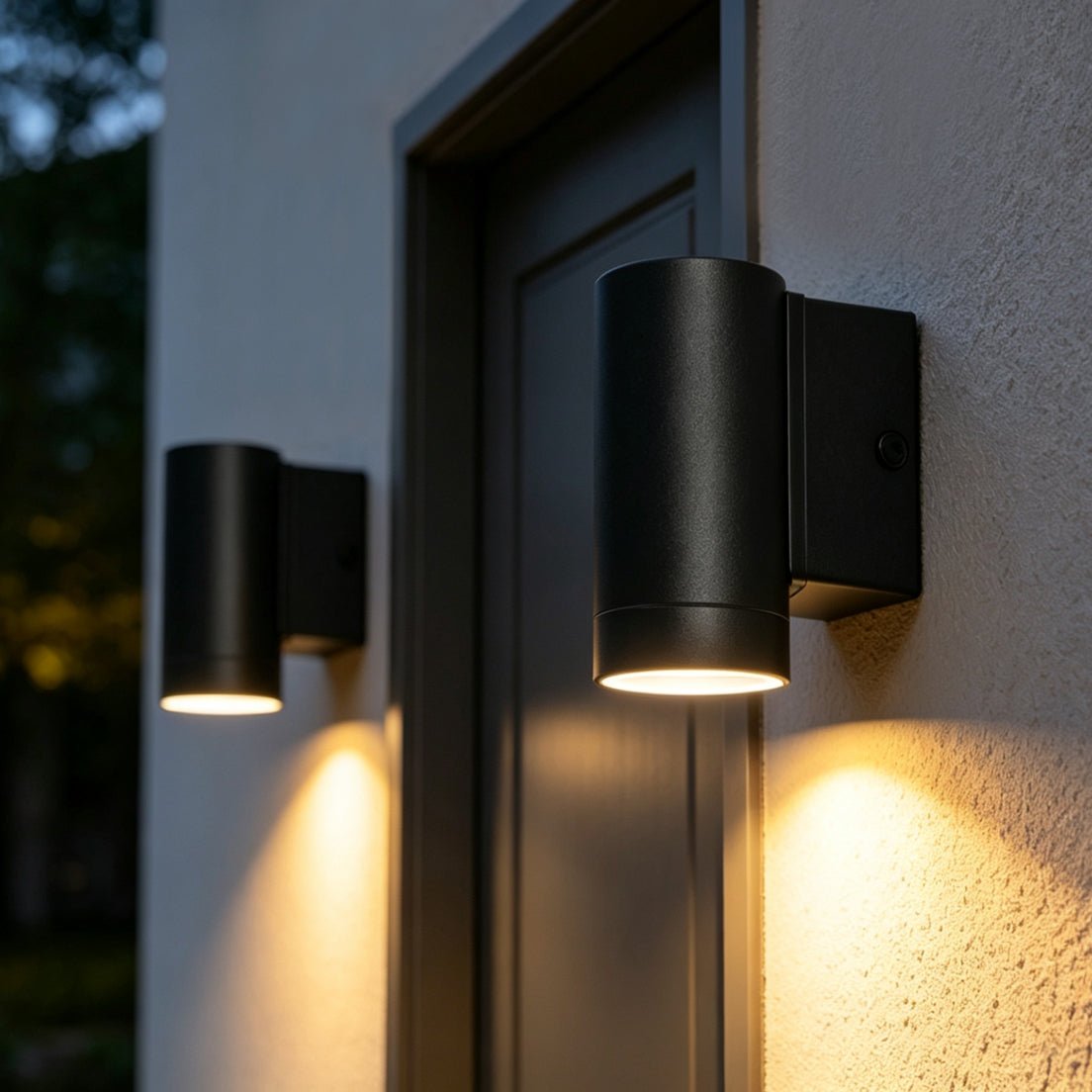 Outdoor Single Wall Light Black Stainless Steel IP65 ZLC018B with 4w, 5w, 6w LED Warm or Cool - Free delivery on all orders