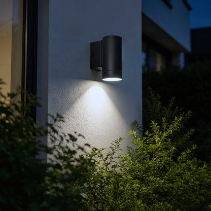 Outdoor Single Wall Light Black Stainless Steel IP65 ZLC018B with 4w, 5w, 6w LED Warm or Cool - Free delivery on all orders