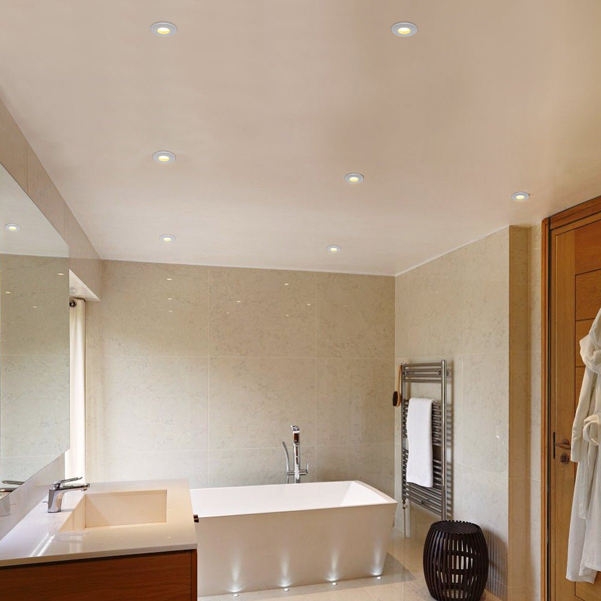 Outdoor Soffit Downlight IP65 240v Mains Power - Free delivery on all orders