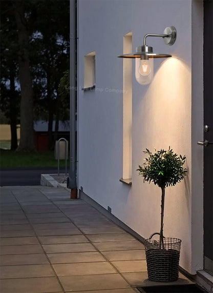 Outdoor Stainless Steel Wall Light IP44 Down Light Heritage Style - Energy Light Bulbs - Free delivery on all orders