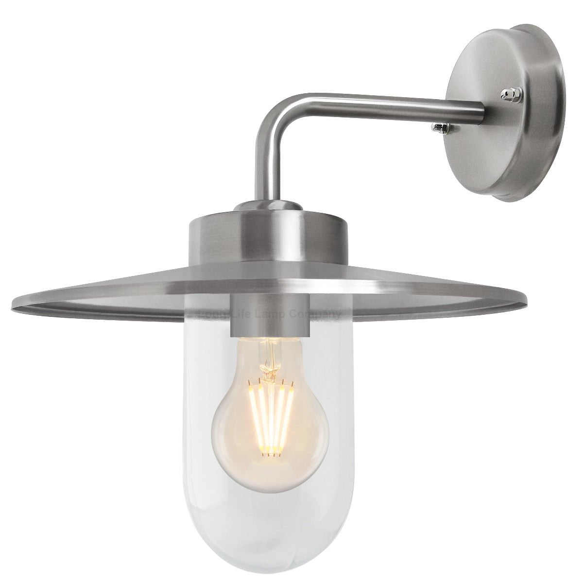 Outdoor Stainless Steel Wall Light IP44 Down Light Heritage Style - Energy Light Bulbs - Free delivery on all orders