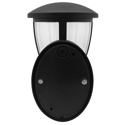 Outdoor Upward Wall Light Black Lantern Clear Diffuser IP44 - Energy Light Bulbs - Free delivery on all orders