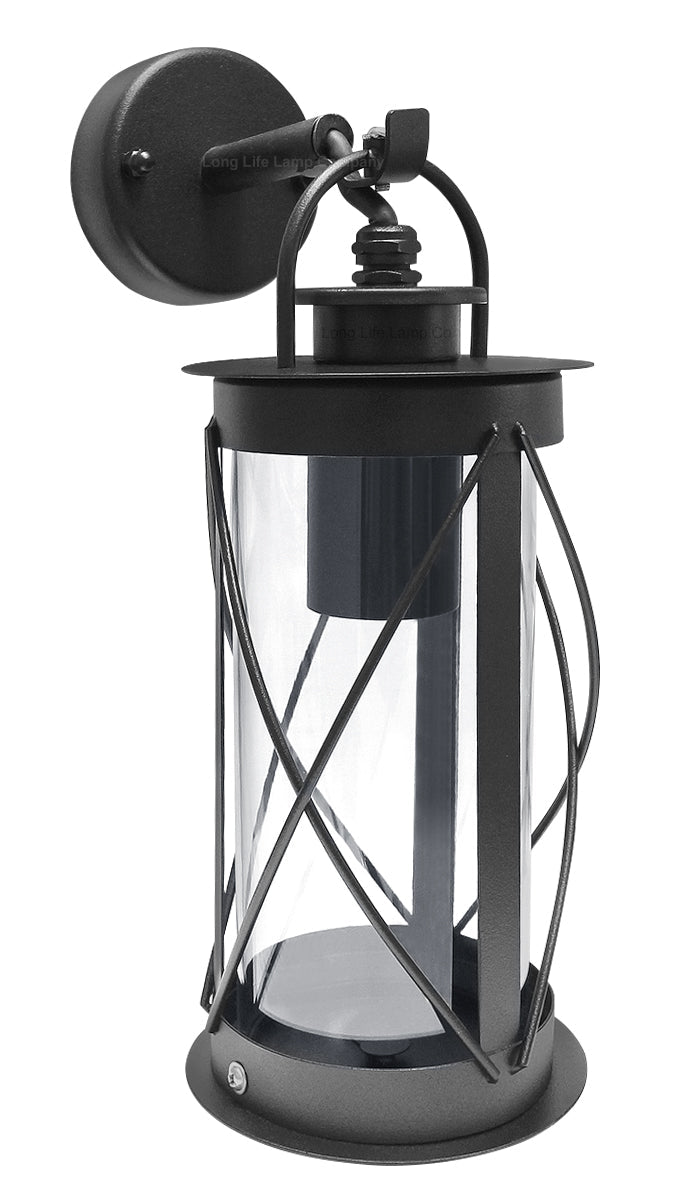 Outdoor Wall Lantern Black Stainless Steel Vintage Garden Lamp IP44 - Energy Light Bulbs - Free delivery on all orders