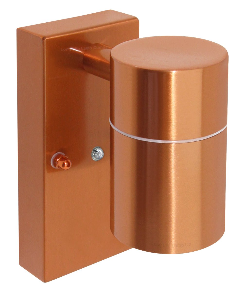 Outdoor Wall Light Dusk Till Dawn Sensor Copper Finish IP65 - Energy Light Bulbs - Free delivery on all orders