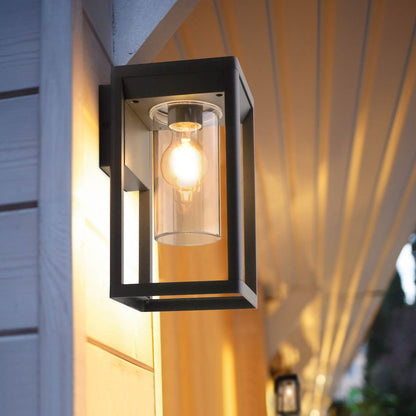 Outdoor Wall Light Lantern Clear Diffuser Rectangular Lantern with LED 4w Warm - Energy Light Bulbs - Free delivery on all orders