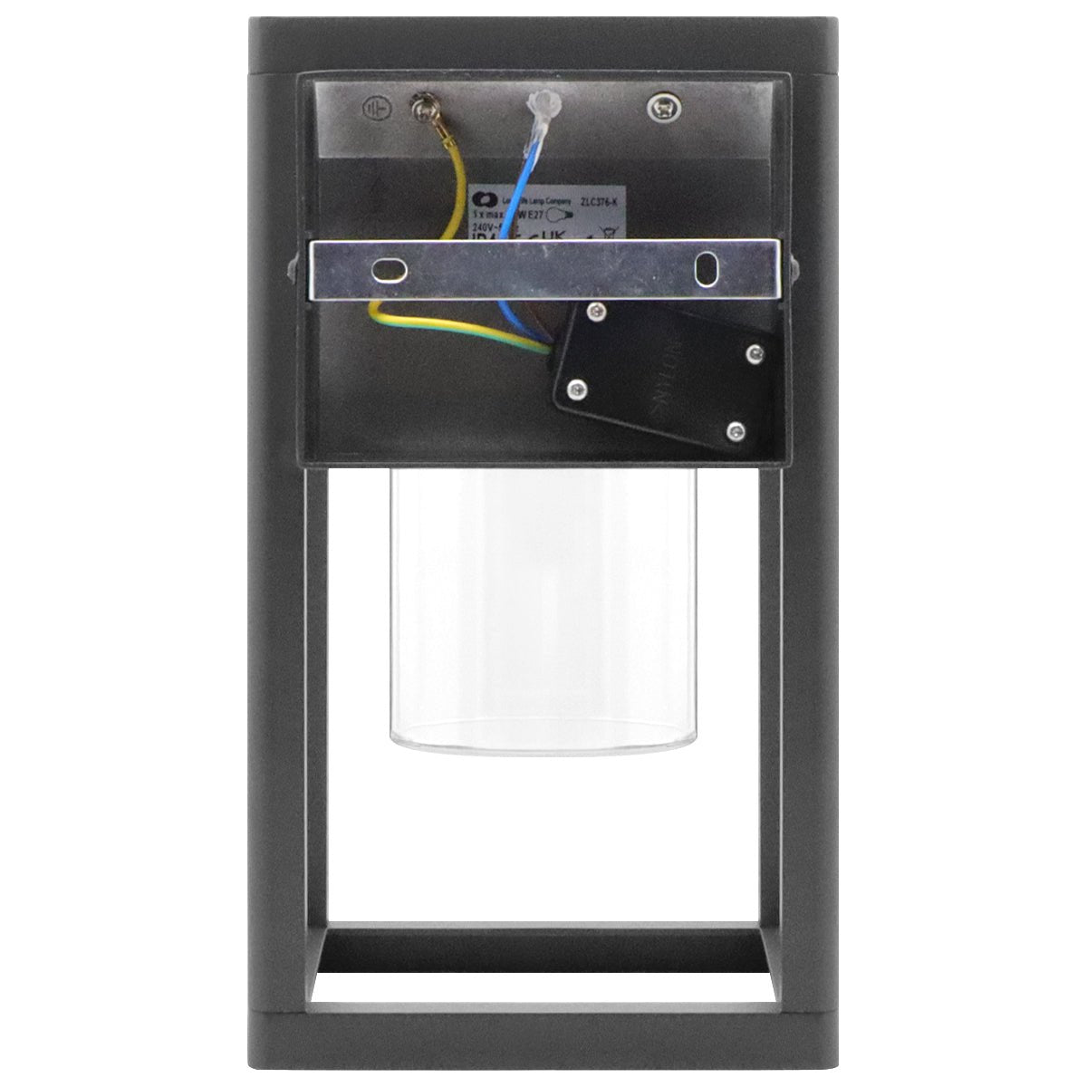 Outdoor Wall Light Lantern Clear Diffuser Rectangular Lantern with LED 4w Warm - Energy Light Bulbs - Free delivery on all orders
