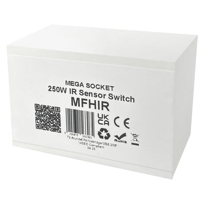 Outside Of Cabinet Hand Movement 250W IR Sensor Switch Max 70w for LEDs - Energy Light Bulbs - Free delivery on all orders