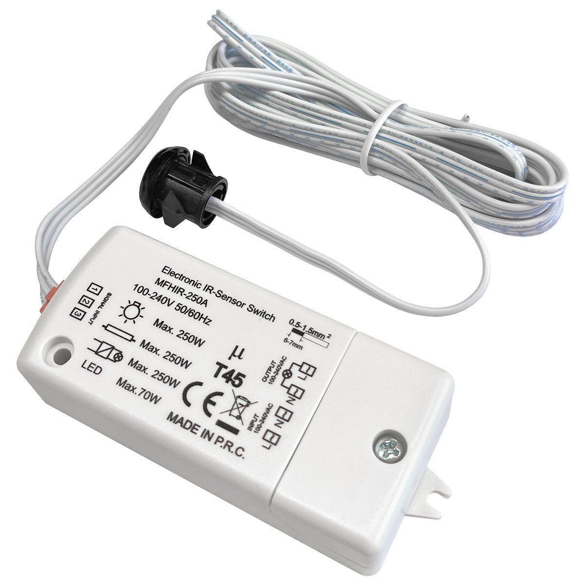 Outside Of Cabinet Hand Movement 250W IR Sensor Switch Max 70w for LEDs - Energy Light Bulbs - Free delivery on all orders