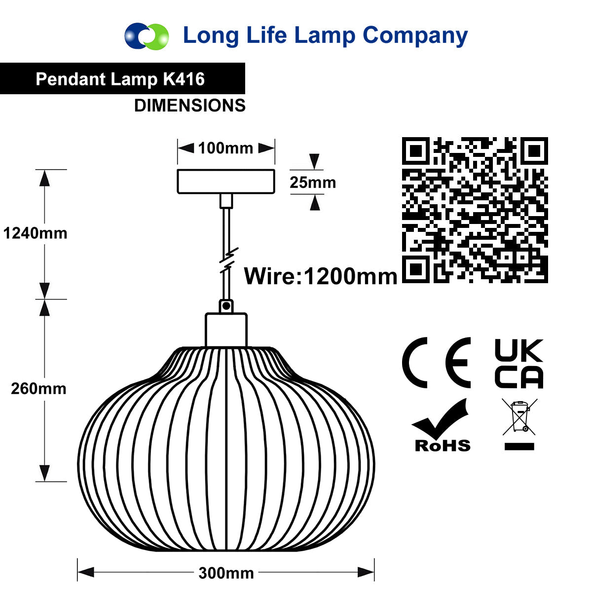 Oval Globe Ceiling Pendant Light Ribbed Opal Glass Lamp Shade - Energy Light Bulbs - Free delivery on all orders