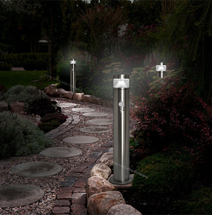 PIR Outdoor LED Bollard Light Stainless Steel with Movement Sensor Warm or Cool ZLC071WW or ZLC072CW - Free delivery on all orders