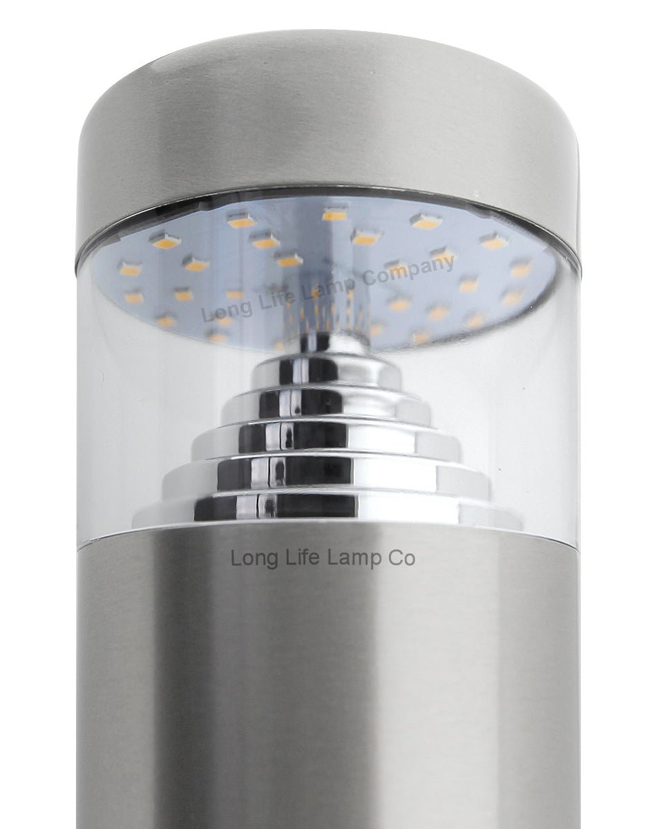 PIR Outdoor LED Bollard Light Stainless Steel with Movement Sensor Warm or Cool ZLC071WW or ZLC072CW - Free delivery on all orders