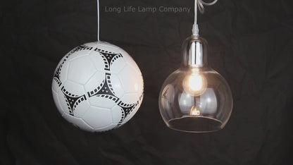 Modern Mini Globe Clear Glass Pendant Light M0185
