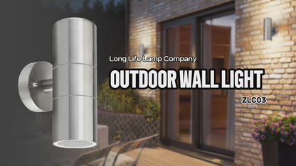 Modern Outdoor Up Down Double Wall Light Stainless Steel IP65 ZLC03