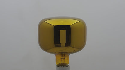 4w Coil LED Filament Light Bulb E27 Gold Mirror Glass Decorative Lamp GOLDCYL
