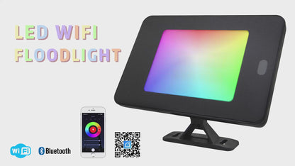 55W LED RGB Flood Lights WiFi Smart Colour Changing IP65 Outdoor Waterproof App Controlled FL05