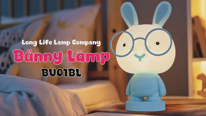 Blue Bunny LED Children's Table Lamp RGB Colour Changing USB Rechargeable Bedside Light BU01BL