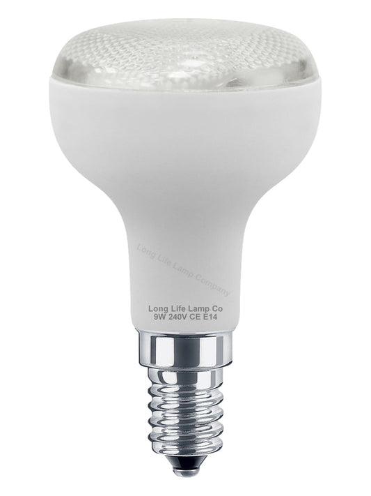 R50 Reflector 9w Energy saver SES E14 Warm White CFL 2700k Special Offer 2 Pack - Energy Light Bulbs - Free delivery on all orders