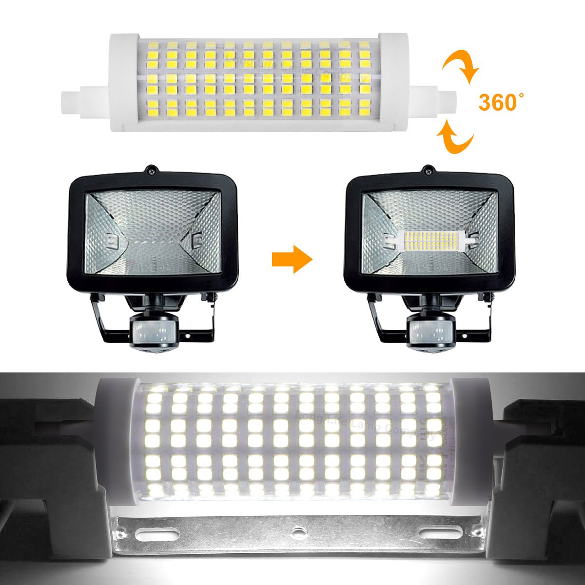 R7S 118mm LED Bulb J118 Halogen Linear Replacement 18w 6000k For Flood Lights - Energy Light Bulbs - Free delivery on all orders