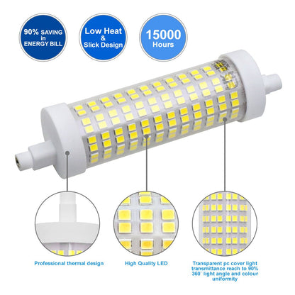 R7S 118mm LED Bulb J118 Halogen Linear Replacement 18w 6000k For Flood Lights - Energy Light Bulbs - Free delivery on all orders