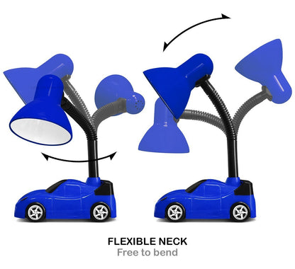 Racing Car Desk Lamp Flexible Blue and Black - Energy Light Bulbs - Free delivery on all orders