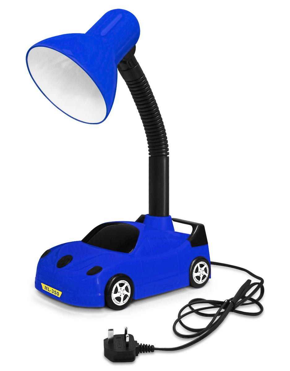 Racing Car Desk Lamp Flexible Blue and Black - Energy Light Bulbs - Free delivery on all orders