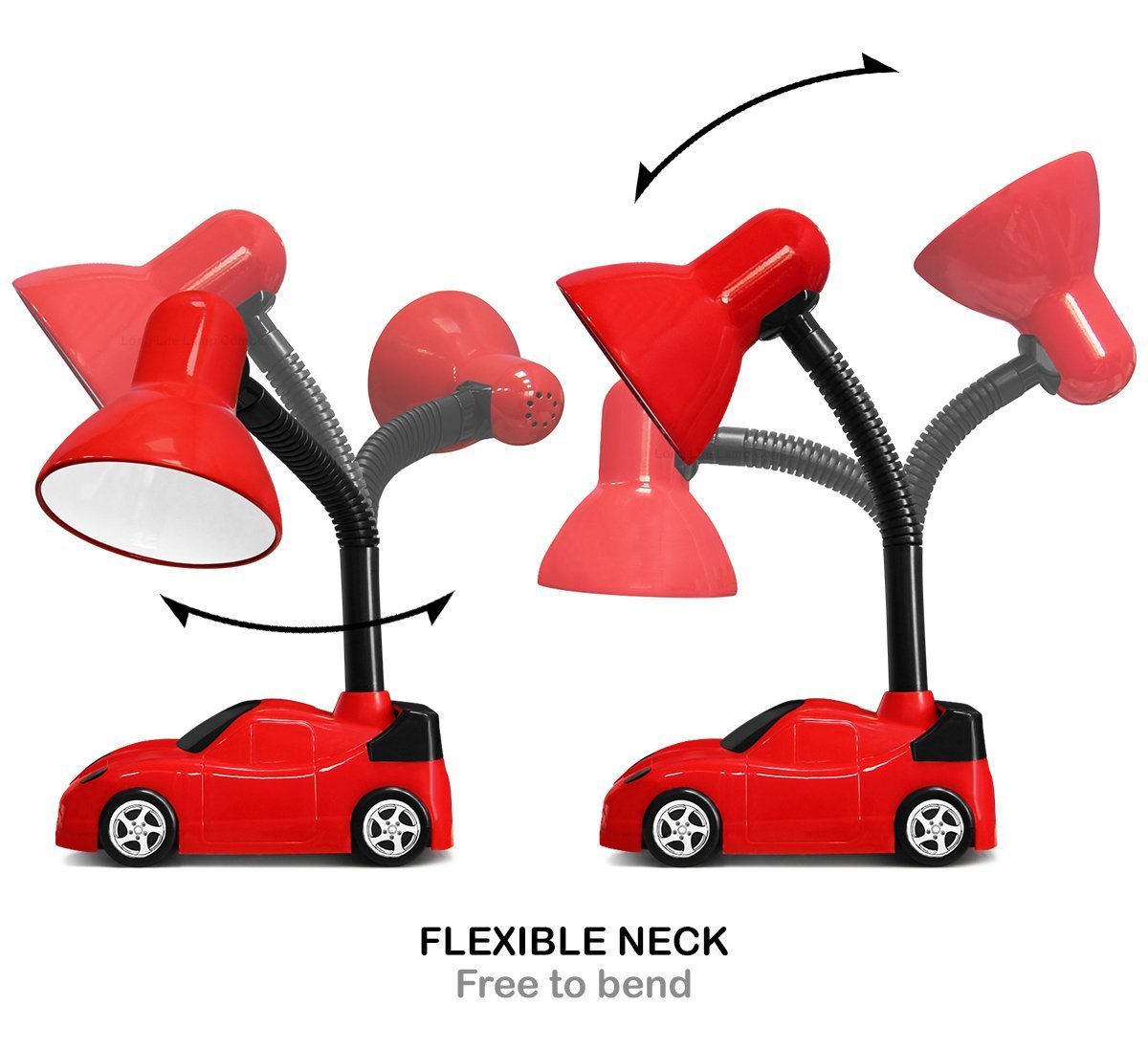 Racing Car Desk Lamp Flexible Red and Black - Energy Light Bulbs - Free delivery on all orders