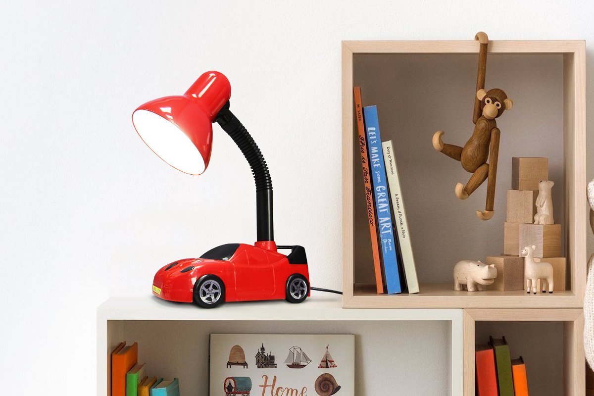 Racing Car Desk Lamp Flexible Red and Black - Energy Light Bulbs - Free delivery on all orders