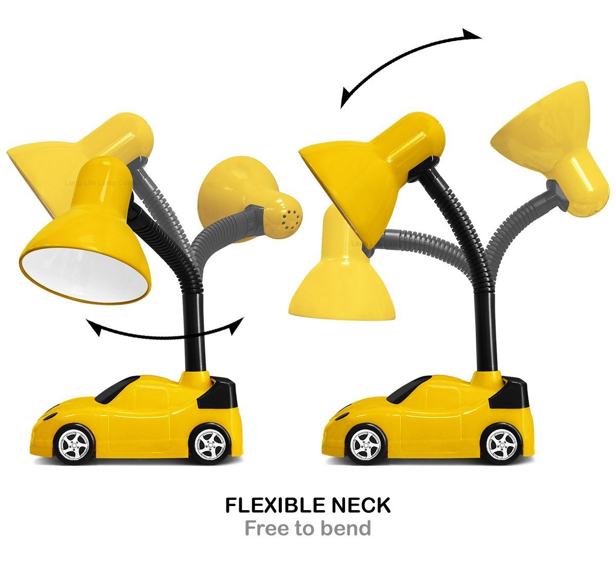 Racing Car Desk Lamp Flexible Yellow and Black - Energy Light Bulbs - Free delivery on all orders