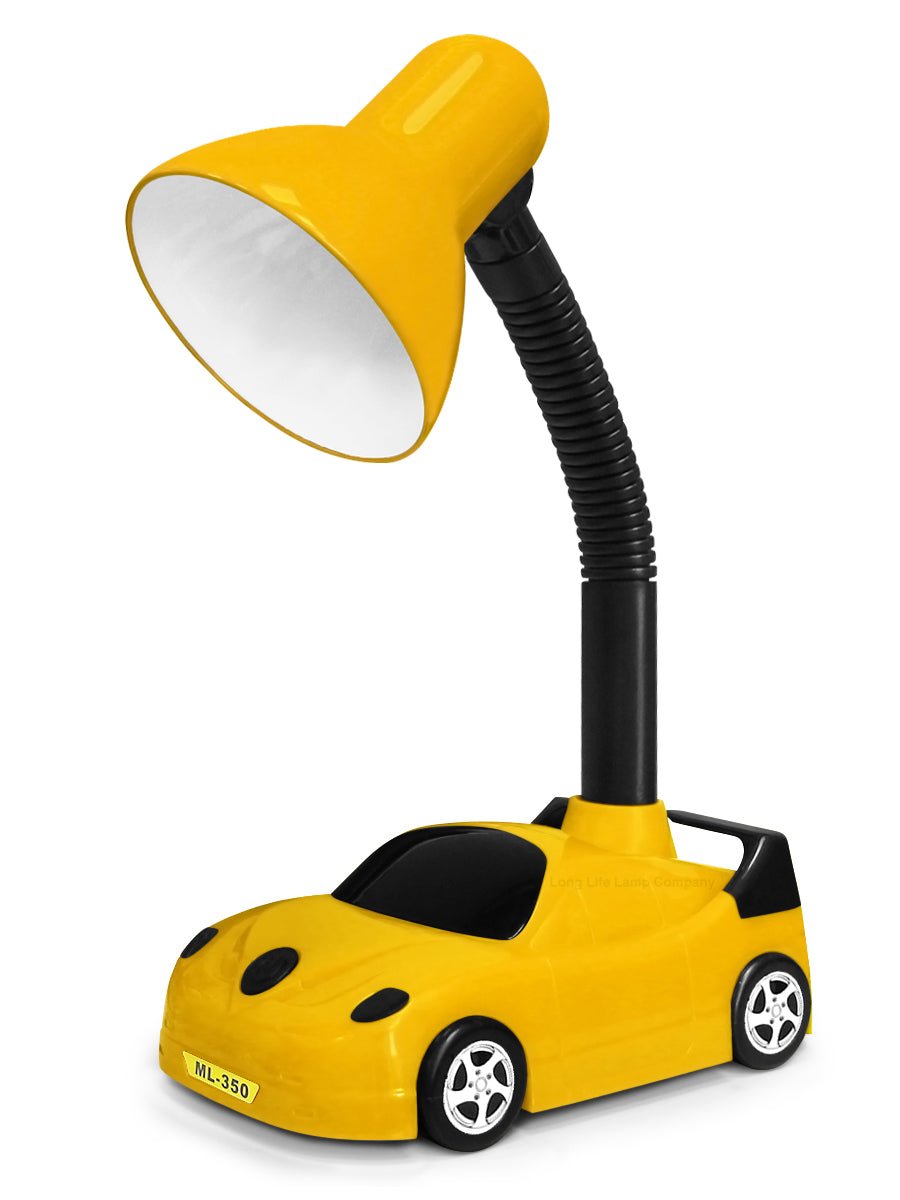 Racing Car Desk Lamp Flexible Yellow and Black - Energy Light Bulbs - Free delivery on all orders