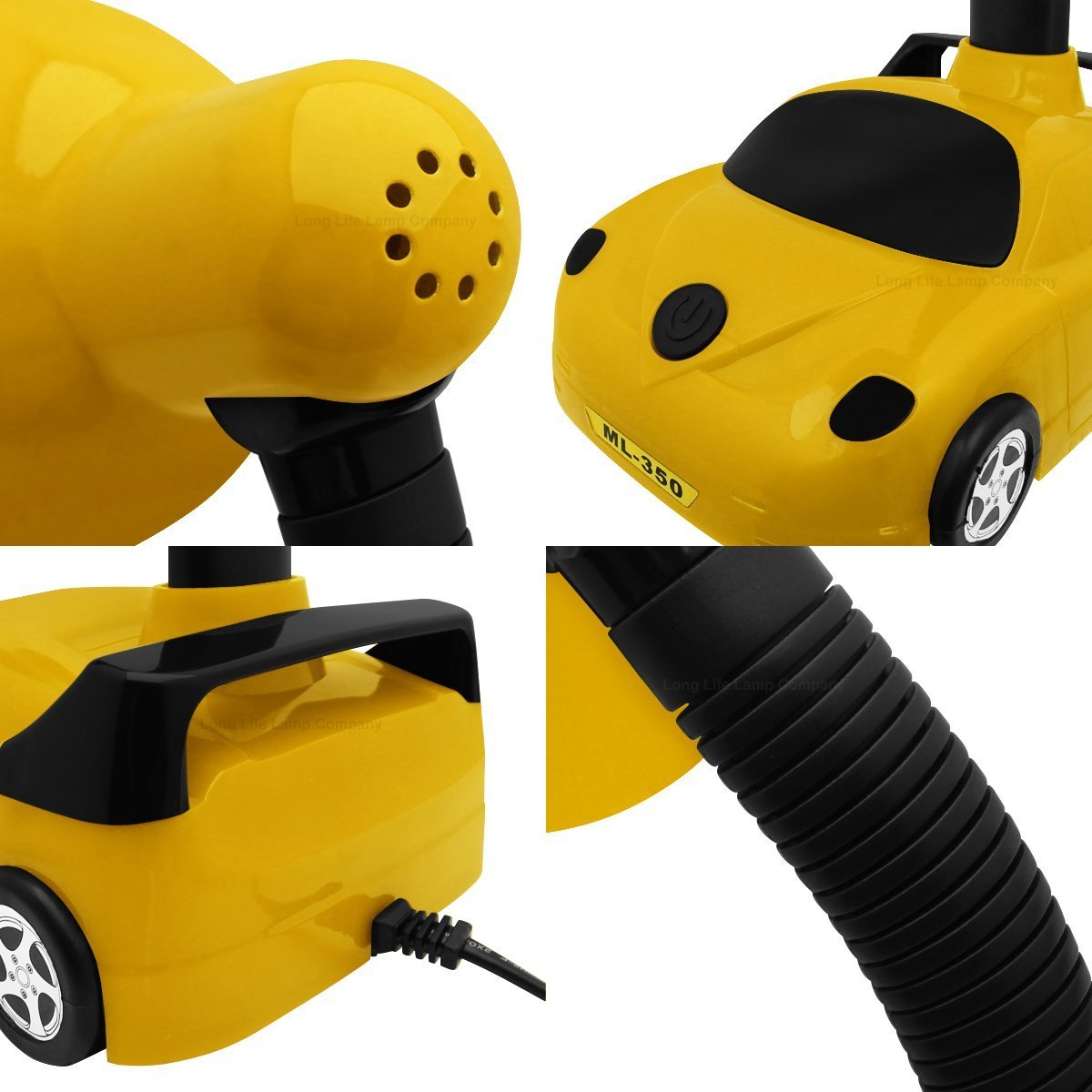 Racing Car Desk Lamp Flexible Yellow and Black - Energy Light Bulbs - Free delivery on all orders