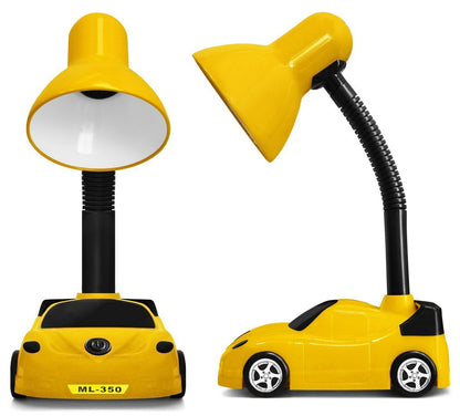 Racing Car Desk Lamp Flexible Yellow and Black - Energy Light Bulbs - Free delivery on all orders