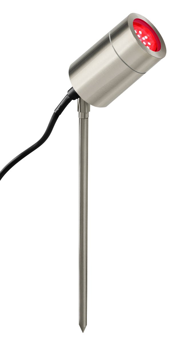 Red, Blue, Green 3w LED Spike Light (Adjustable) Stainless Steel - Energy Light Bulbs - Free delivery on all orders