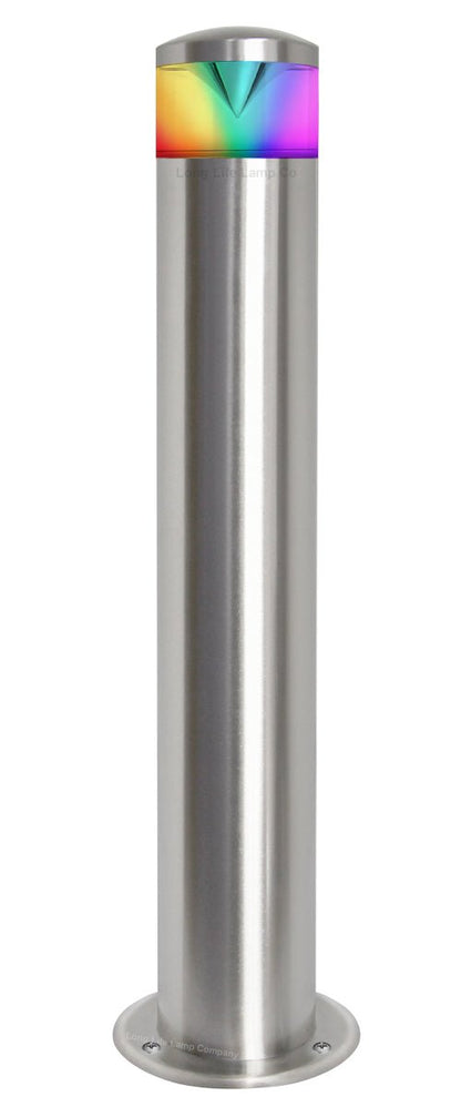 Red Blue Green Amber RGB Modern LED Bollard Post Light Stainless Steel - Energy Light Bulbs - Free delivery on all orders