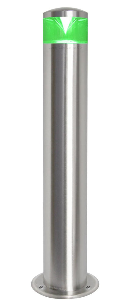 Red Blue Green Amber RGB Modern LED Bollard Post Light Stainless Steel - Energy Light Bulbs - Free delivery on all orders