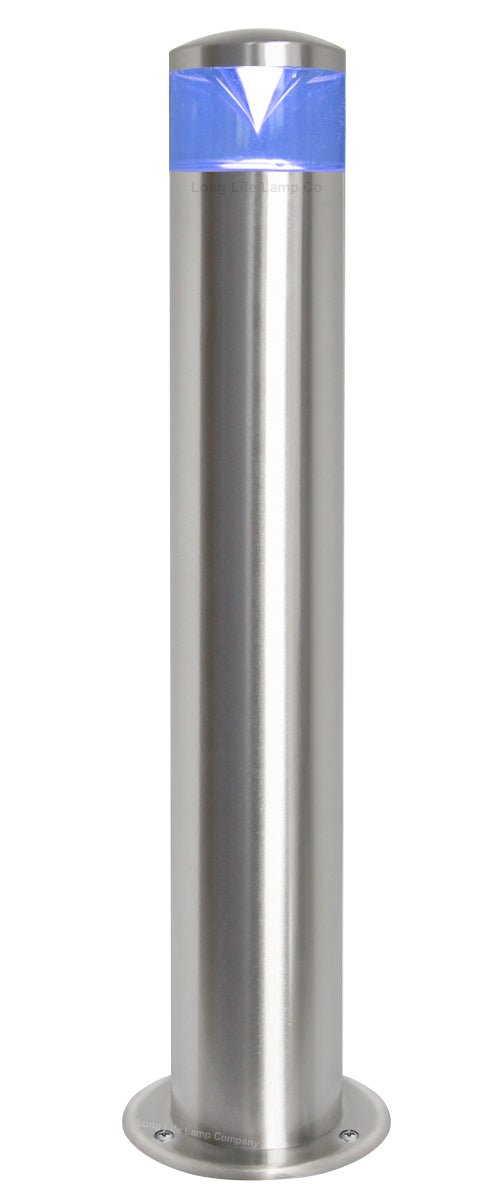 Red Blue Green Amber RGB Modern LED Bollard Post Light Stainless Steel - Energy Light Bulbs - Free delivery on all orders