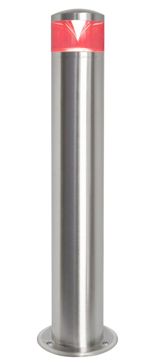Red Blue Green Amber RGB Modern LED Bollard Post Light Stainless Steel - Energy Light Bulbs - Free delivery on all orders