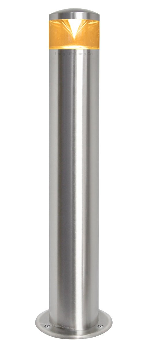 Red Blue Green Amber RGB Modern LED Bollard Post Light Stainless Steel - Energy Light Bulbs - Free delivery on all orders