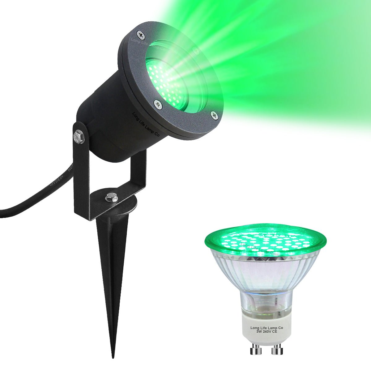 Red, Green, Blue, Yellow LED Outdoor Garden Spike - Energy Light Bulbs - Free delivery on all orders