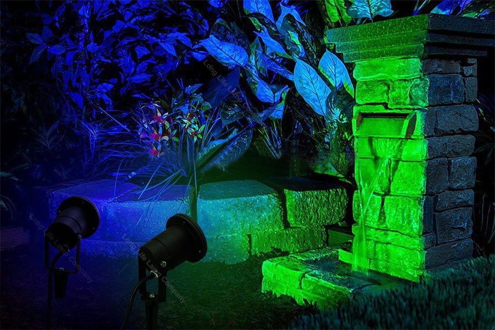 Red, Green, Blue, Yellow LED Outdoor Garden Spike ZLC01BS - Energy Light Bulbs - Free delivery on all orders