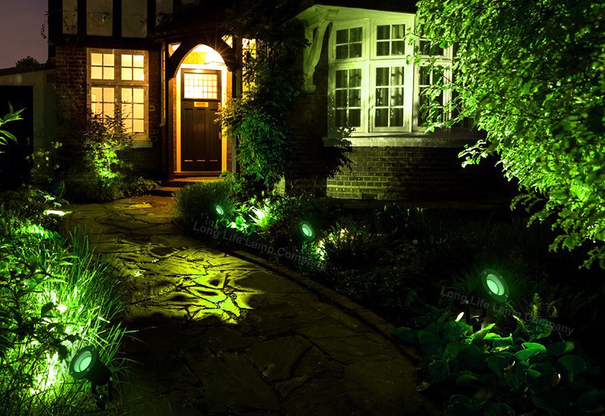 Red, Green, Blue, Yellow LED Outdoor Garden Spike ZLC01BS - Energy Light Bulbs - Free delivery on all orders