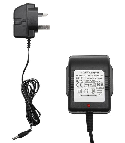 Replacement 9V DC300mA Mains Charger for Rechargeable Flood Lights Torch Battery - Energy Light Bulbs - Free delivery on all orders