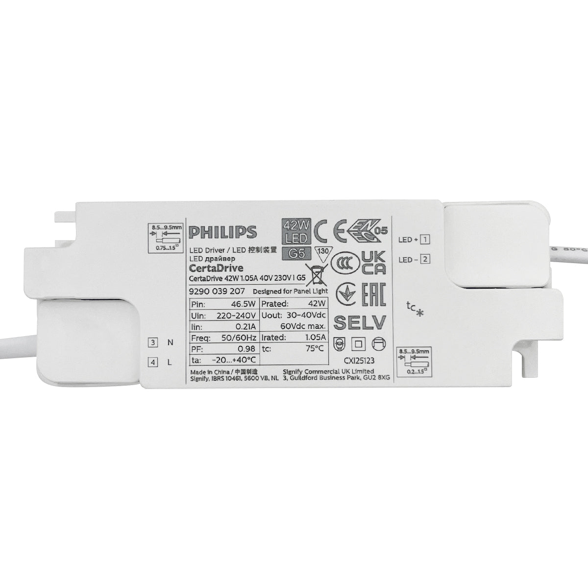 Replacement Driver for LED Panel 42W PHILIPS LED Drivers - Energy Light Bulbs - Free delivery on all orders