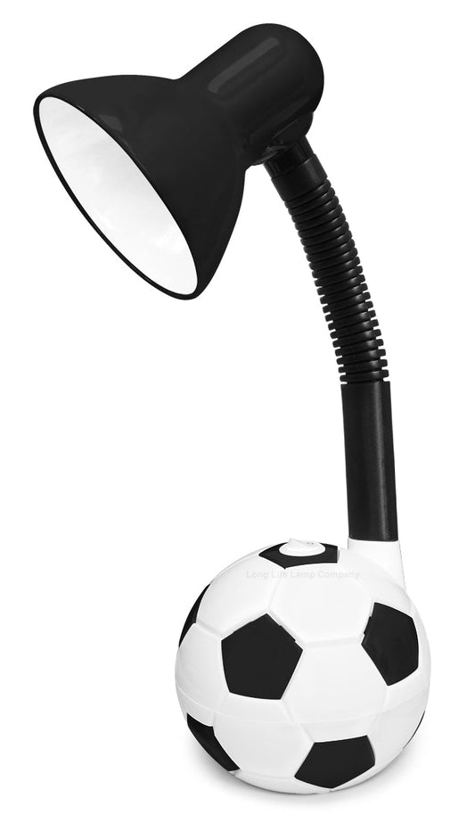 Retro Football Desk Lamp Flexible Black and White - Energy Light Bulbs - Free delivery on all orders